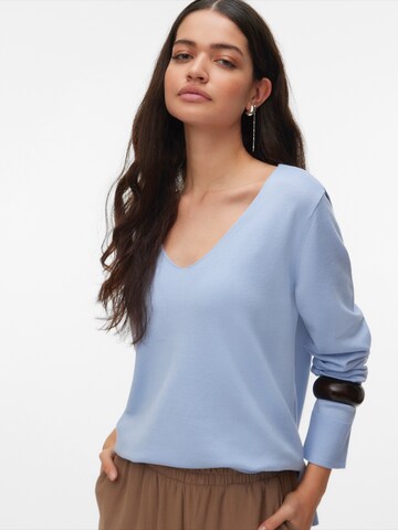 Pulover 'VMSilje' de la VERO MODA pe albastru: față