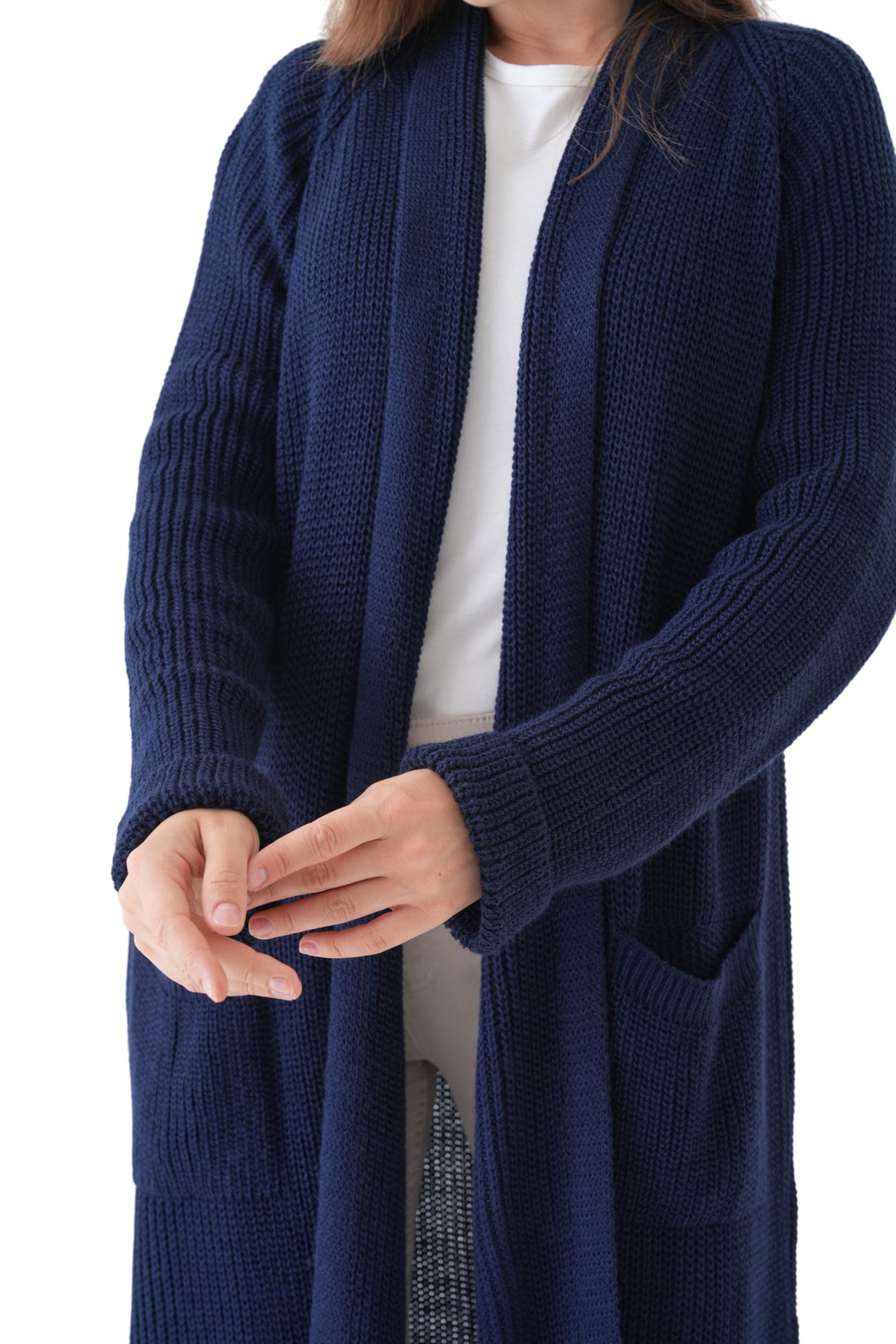 WOMAN VISION Gebreid vest in Blauw