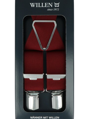 WILLEN Hosenträger 'Uni'‌‌‌‌‌‌‌ in Rot