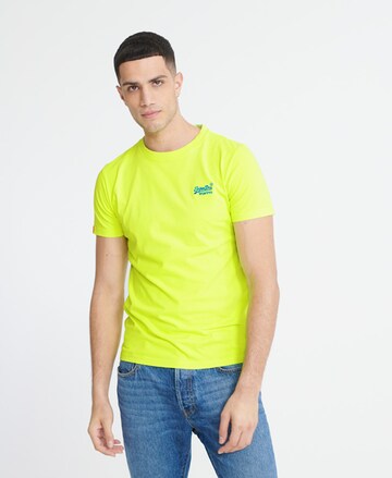 Superdry - Ajuste regular Camiseta en amarillo: frente