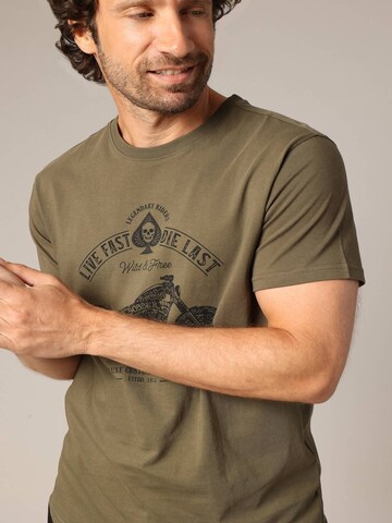 T-Shirt 'Park' Deeluxe en vert