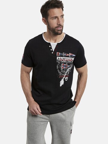 T-Shirt 'Peder' Jan Vanderstorm en noir : devant