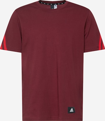 T-Shirt fonctionnel ADIDAS SPORTSWEAR en rouge : devant