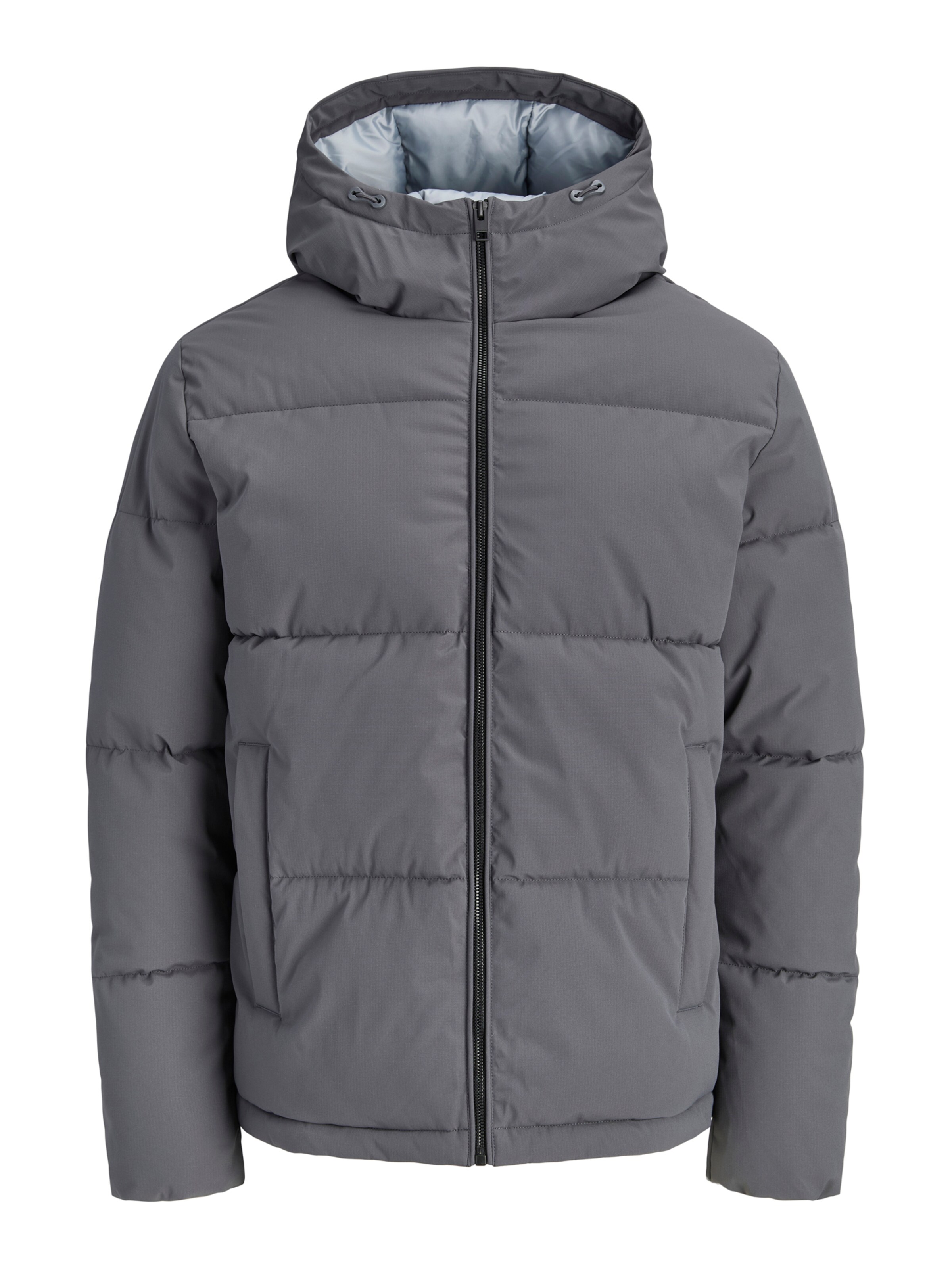 Jack & Jones Plus Zimná bunda 'JJGALAXY' - Sivá: predná strana