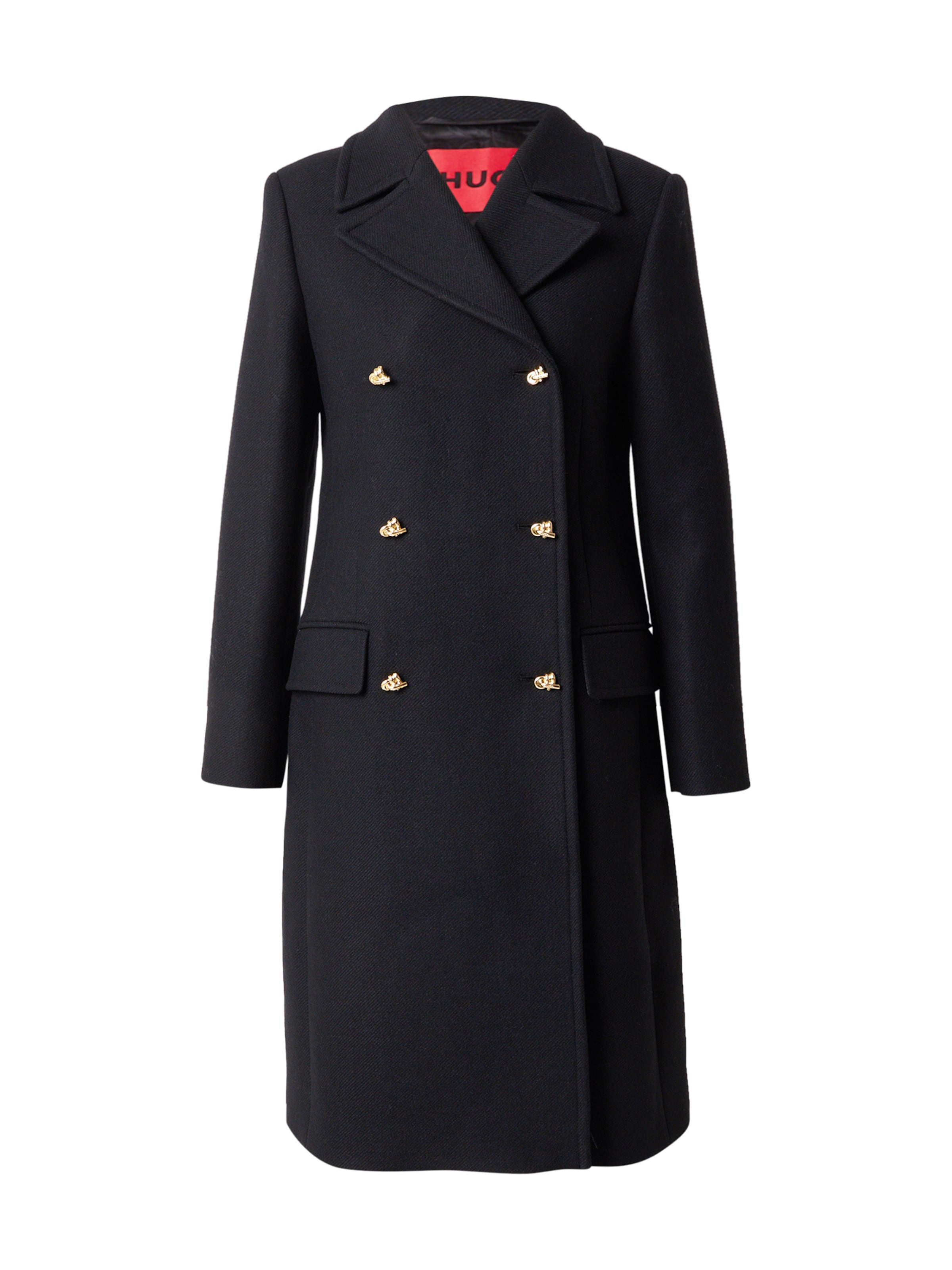 Manteau mi-saison 'Marmina' HUGO en noir : devant