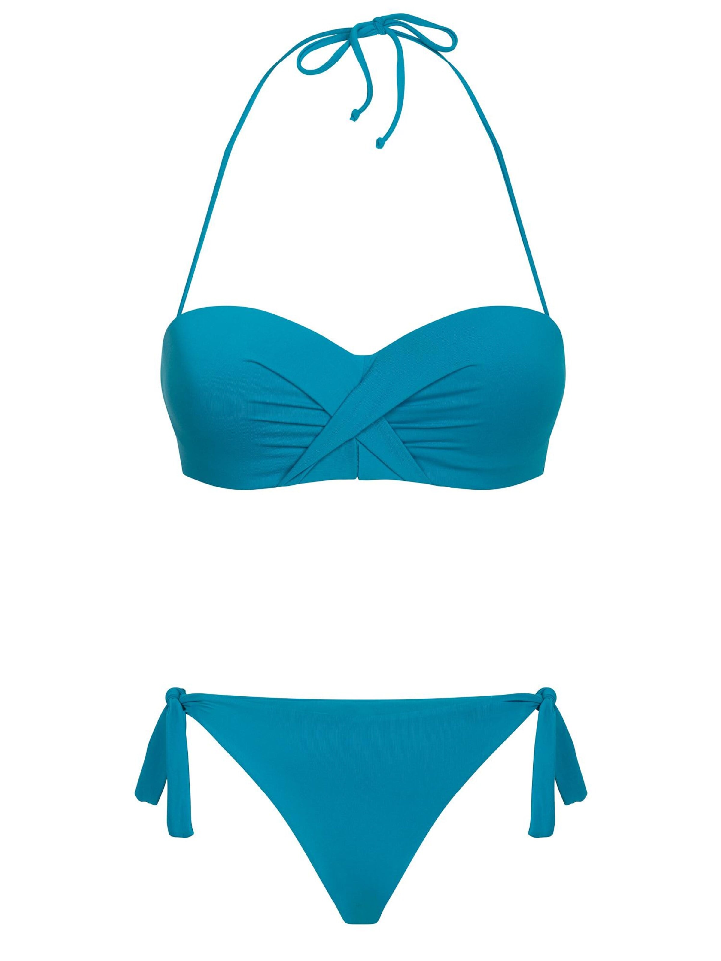 Bikinville Bandeau Bikini 'Iris' i blå: framsida