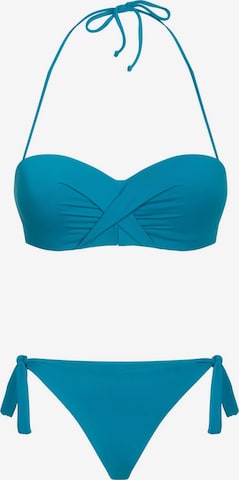 Bikinville Bandeau Bikini 'Iris' i blå: framsida
