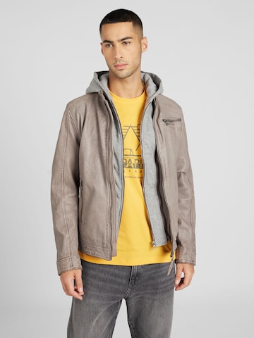 Gipsy Between-Season Jacket 'Baxder' in Grey: front