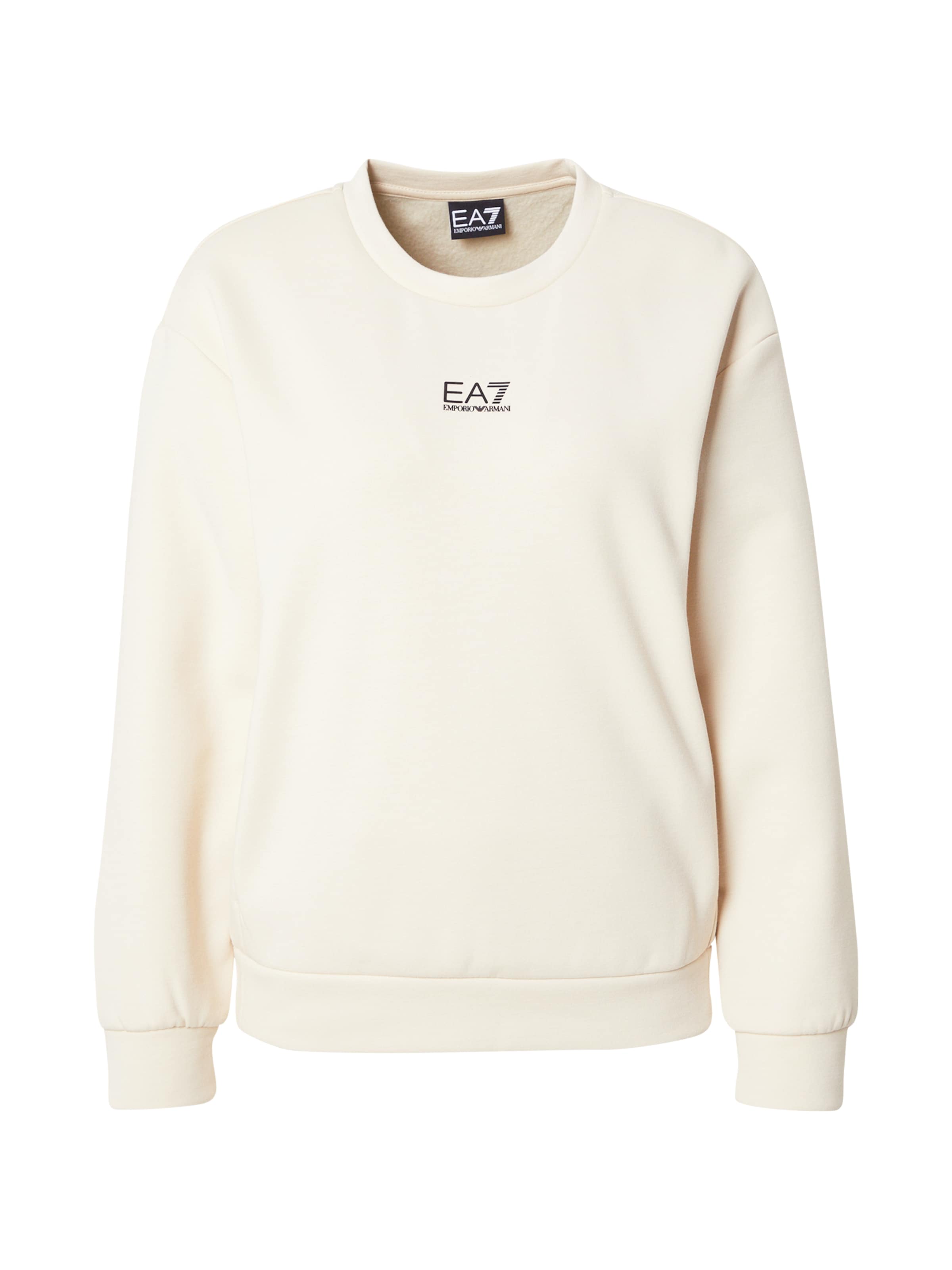 EA7 Emporio Armani Μπλούζα φούτερ σε μπεζ: μπροστά