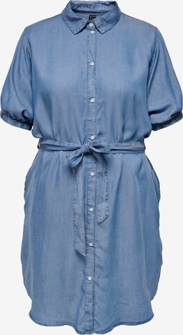 Robe-chemise 'Canto' ONLY Carmakoma en bleu : devant