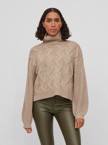 VILA Sweater in Beige: front