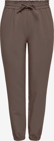 ONLY - Tapered Pantalón 'Milian' en marrón: frente