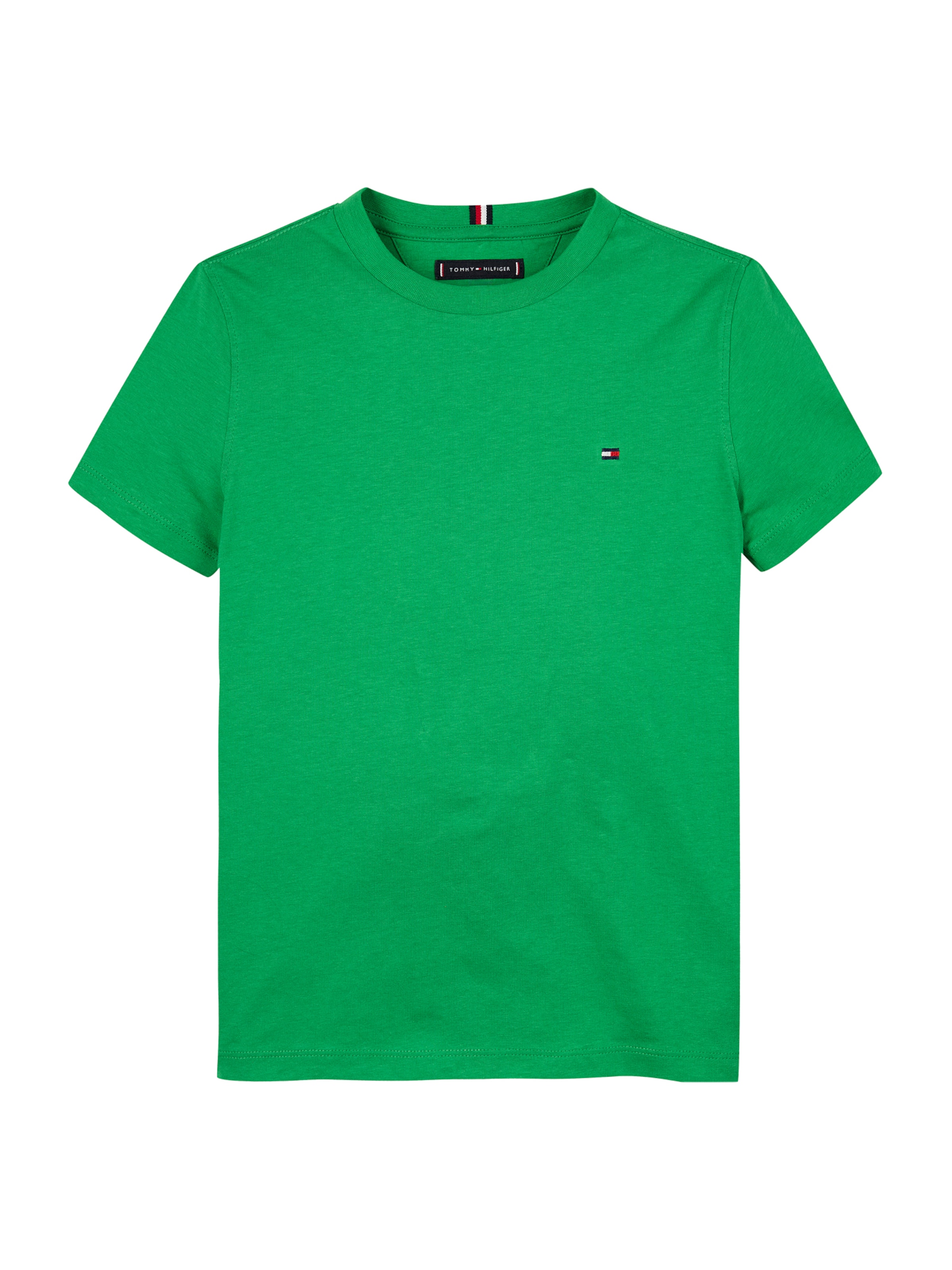 TOMMY HILFIGER Μπλουζάκι 'Essential' σε πράσινο: μπροστά