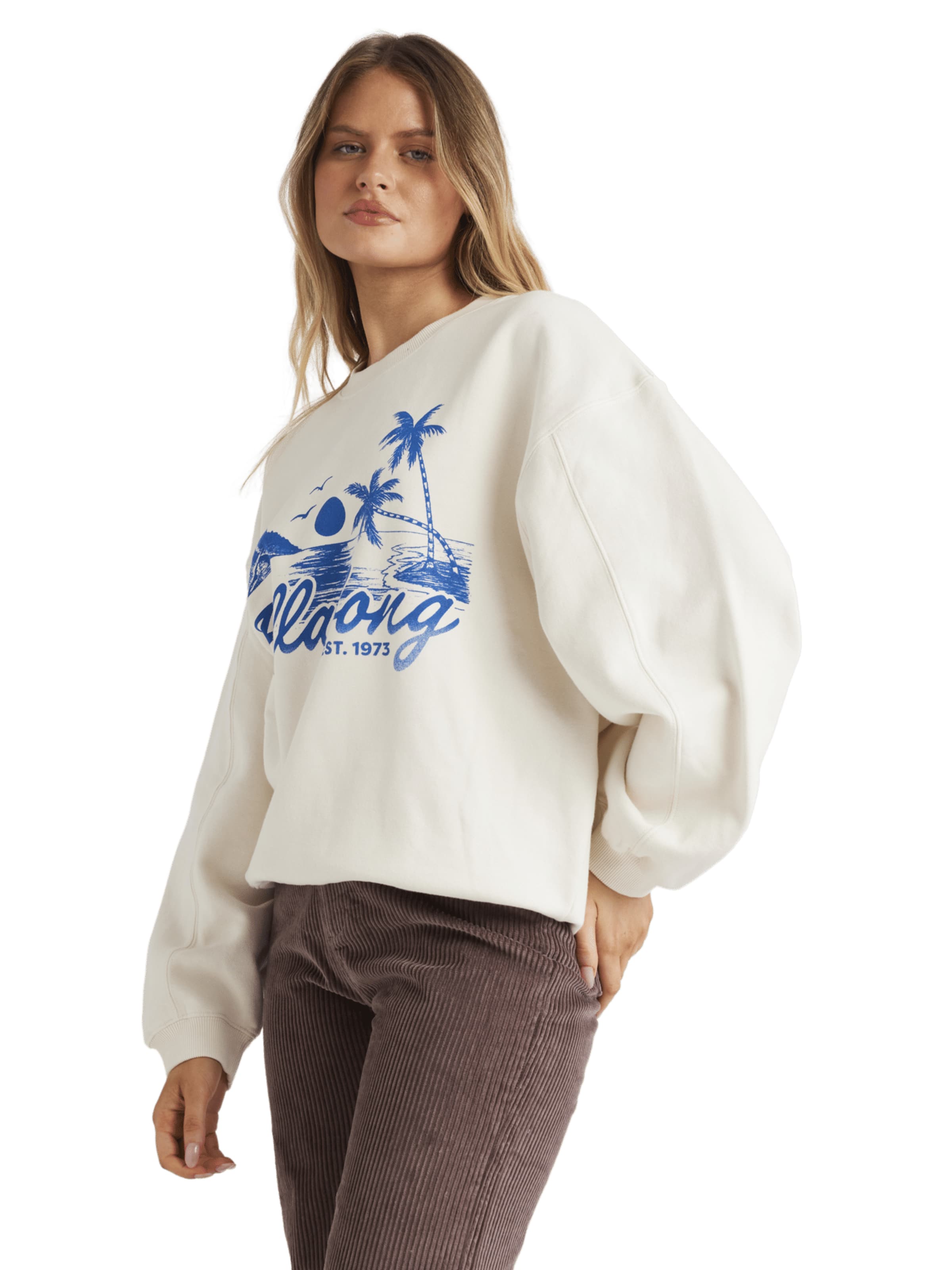 BILLABONG Sweatshirt in Weiß