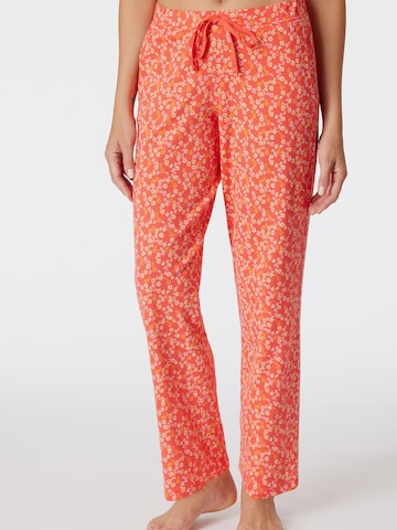 SCHIESSER Pyjamabroek ' Mix & Relax  ' in Rood: voorkant