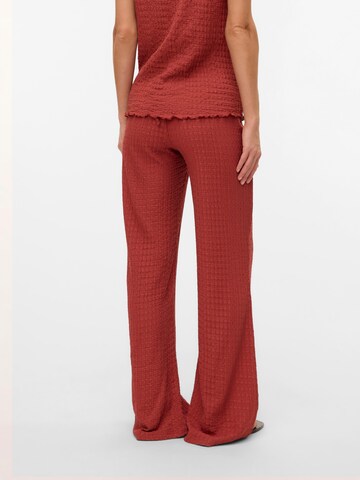 évasé Pantalon MAMALICIOUS en marron