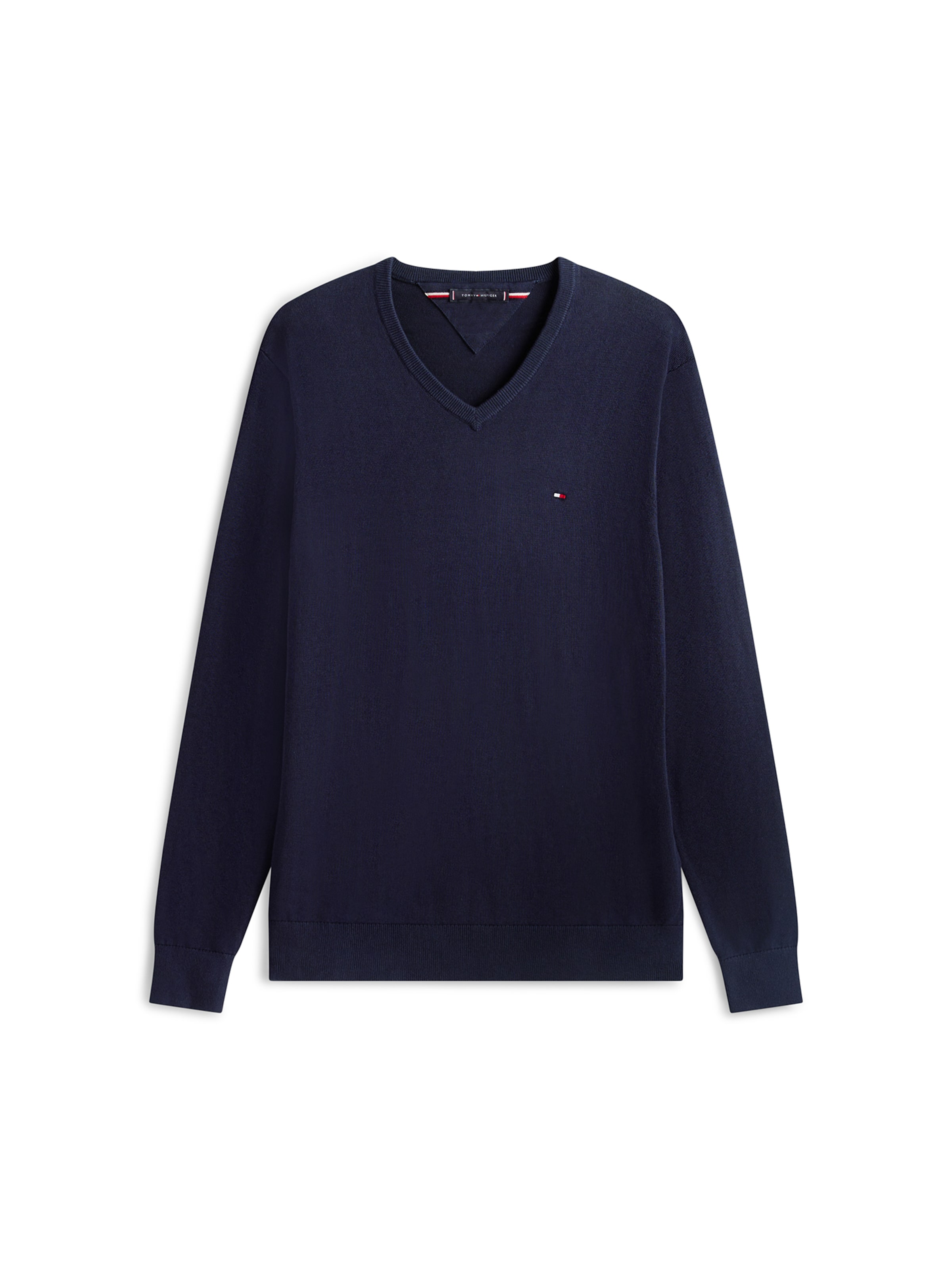 TOMMY HILFIGER Свитер 'ESSENTIAL' в Синий: спереди