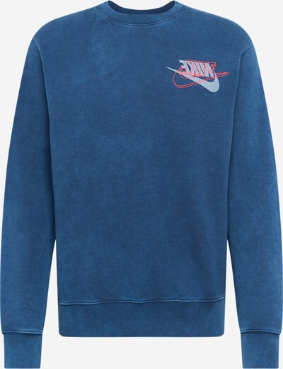 Nike Sportswear Sweat-shirt en bleu marine / gris / saumon, Vue avec produit