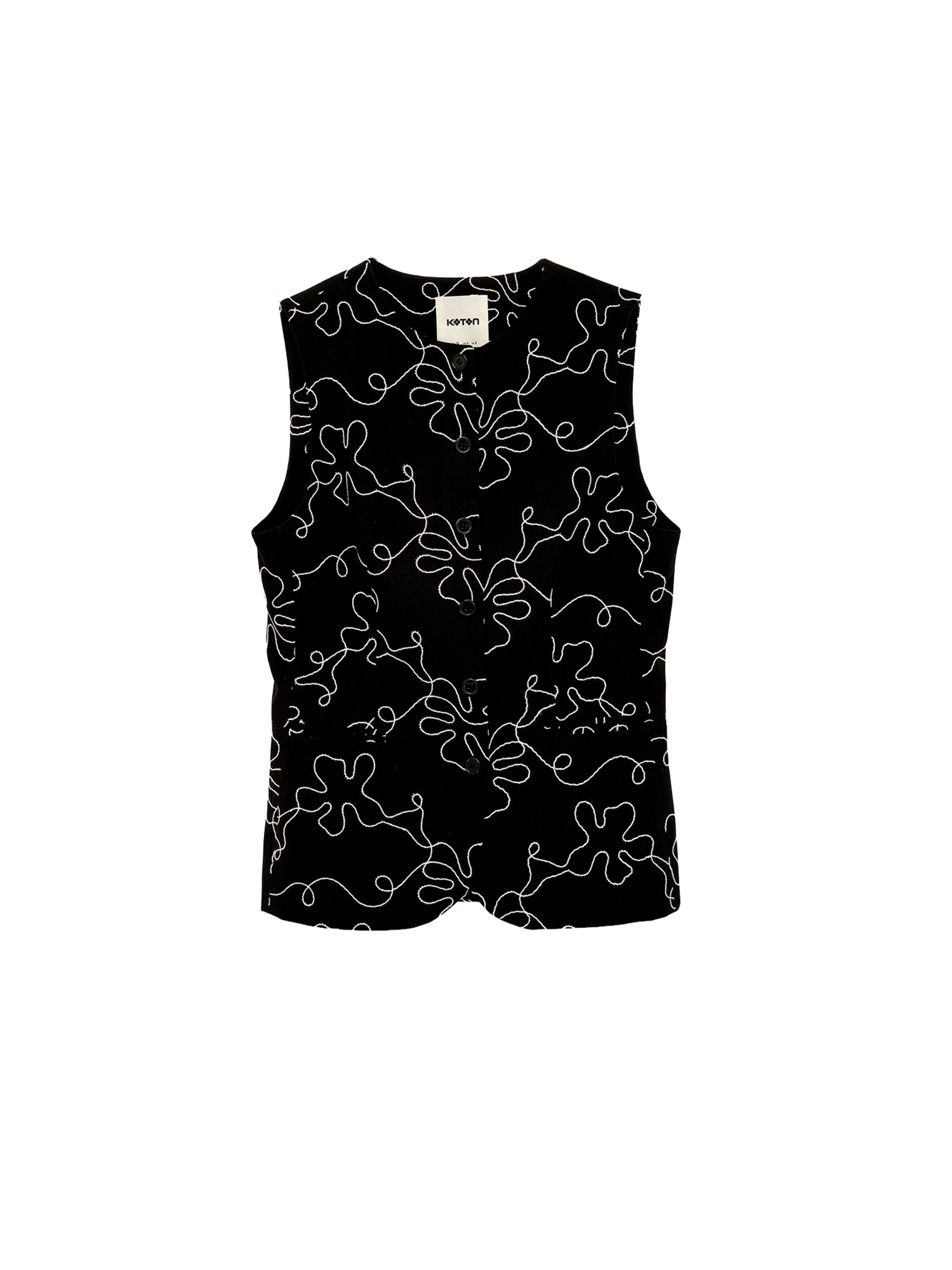 Koton Suit Vest in 32 in Light beige / Black, Item view