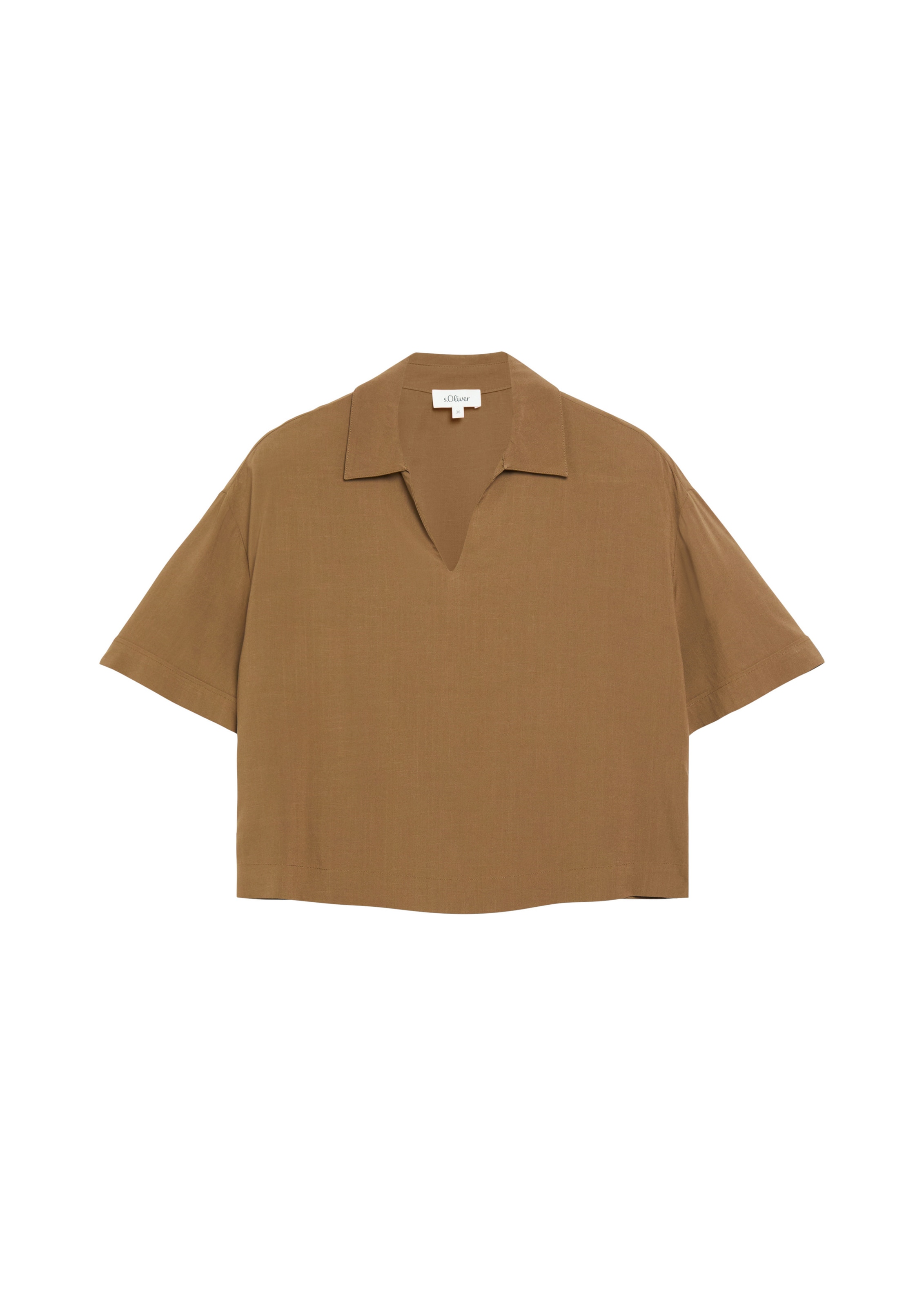 s.Oliver Bluse in Braun: Vorderseite
