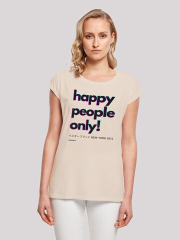 T-shirt F4NT4STIC en beige : devant