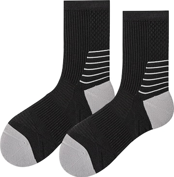 Millo Athletic Socks 'Sport Vibe' in Black: front
