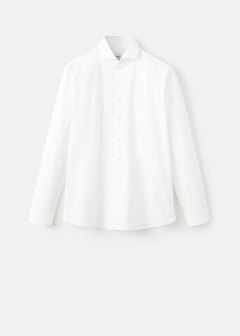 MANGO MAN Regular fit Button Up Shirt 'Roma2' in White