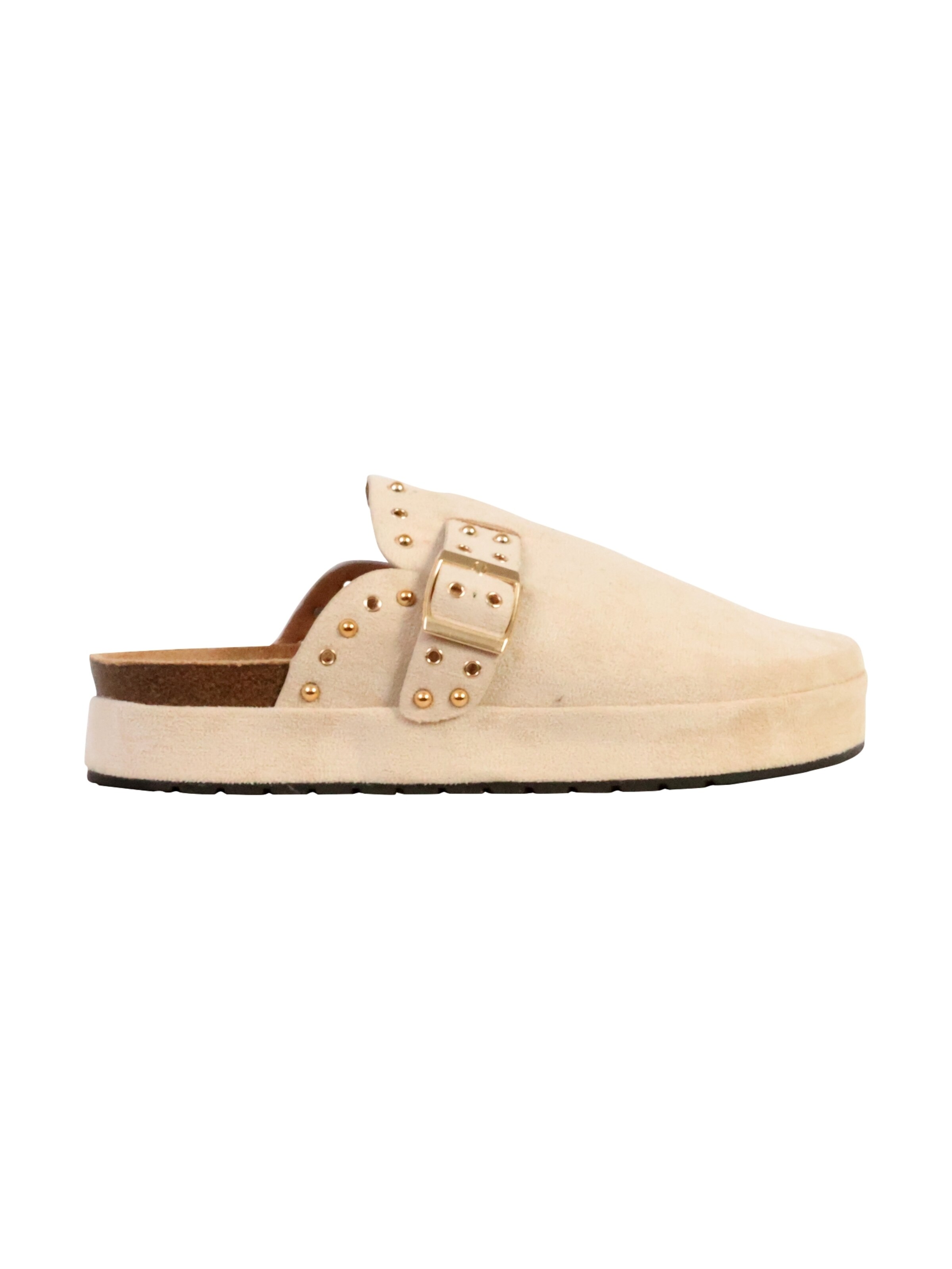 Mule 'Pantoletten zum Hineinschlüpfen' The Divine Factory en beige
