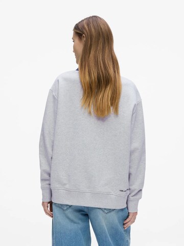 Felpa 'Ikon' di Karl Lagerfeld in grigio