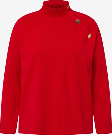 Pull-over Ulla Popken en rouge : devant