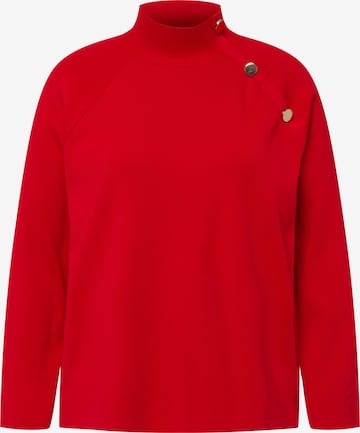 Pull-over Ulla Popken en rouge : devant