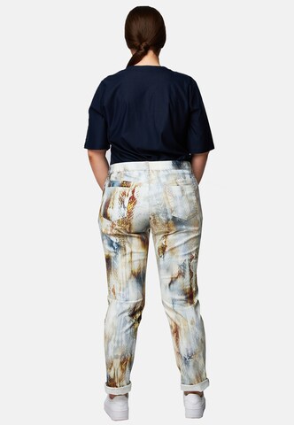 willE Loosefit Casualpants 5-pocket-stil Damenjeans Große Größen, Schlangenmuster, Hell in Braun
