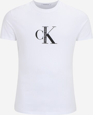 Calvin Klein Jeans Plus Shirt in White: front