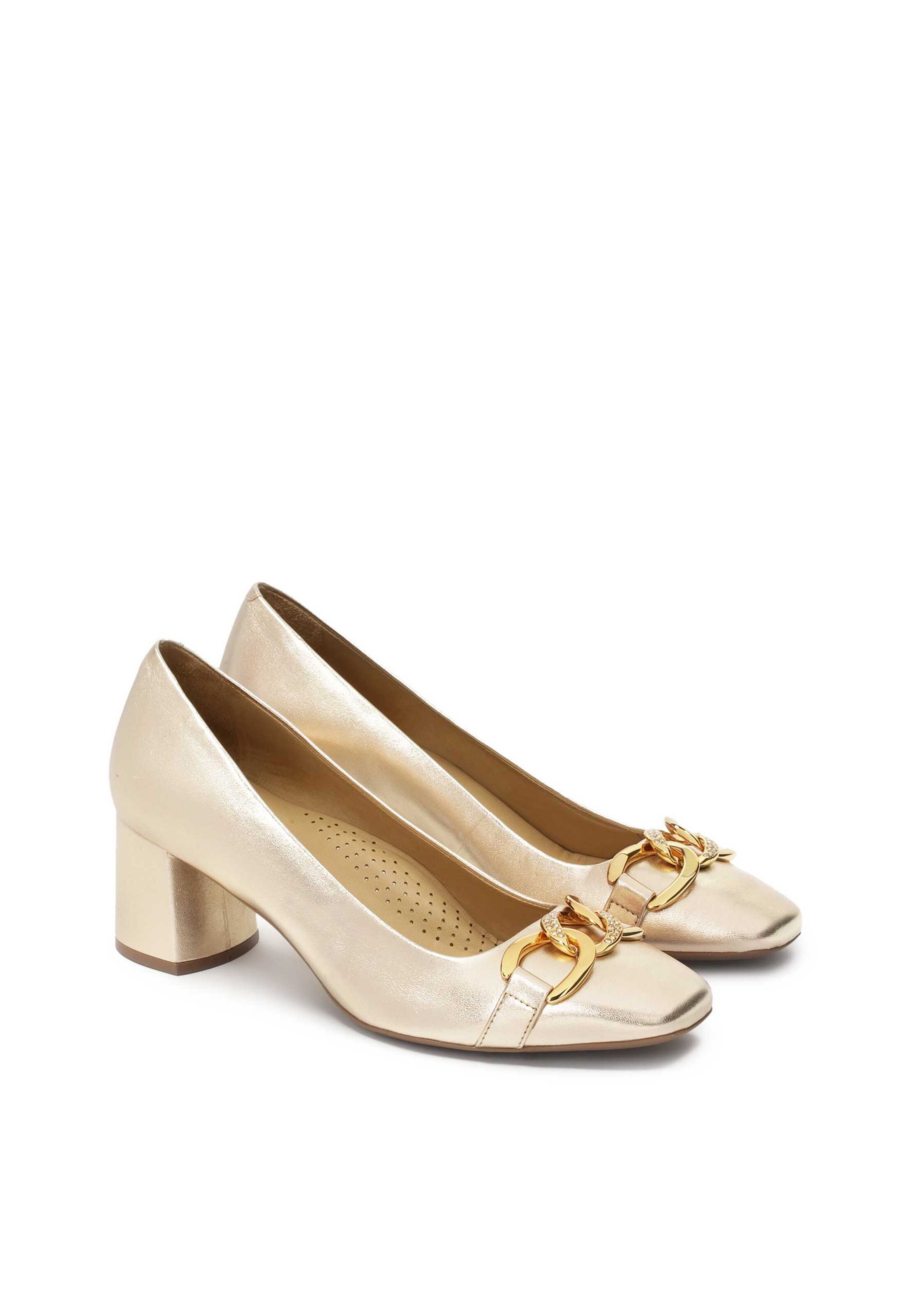 Kazar - Zapatos con plataforma en oro