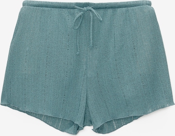 Pull&Bear Regular Broek in Groen: voorkant