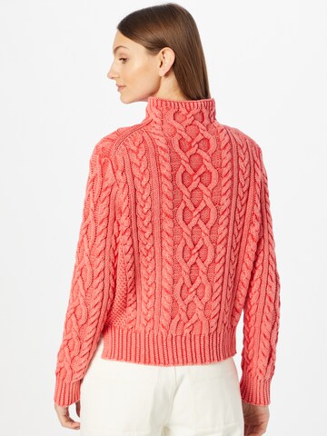 Polo Ralph Lauren Sweater 'ARAN' in Red