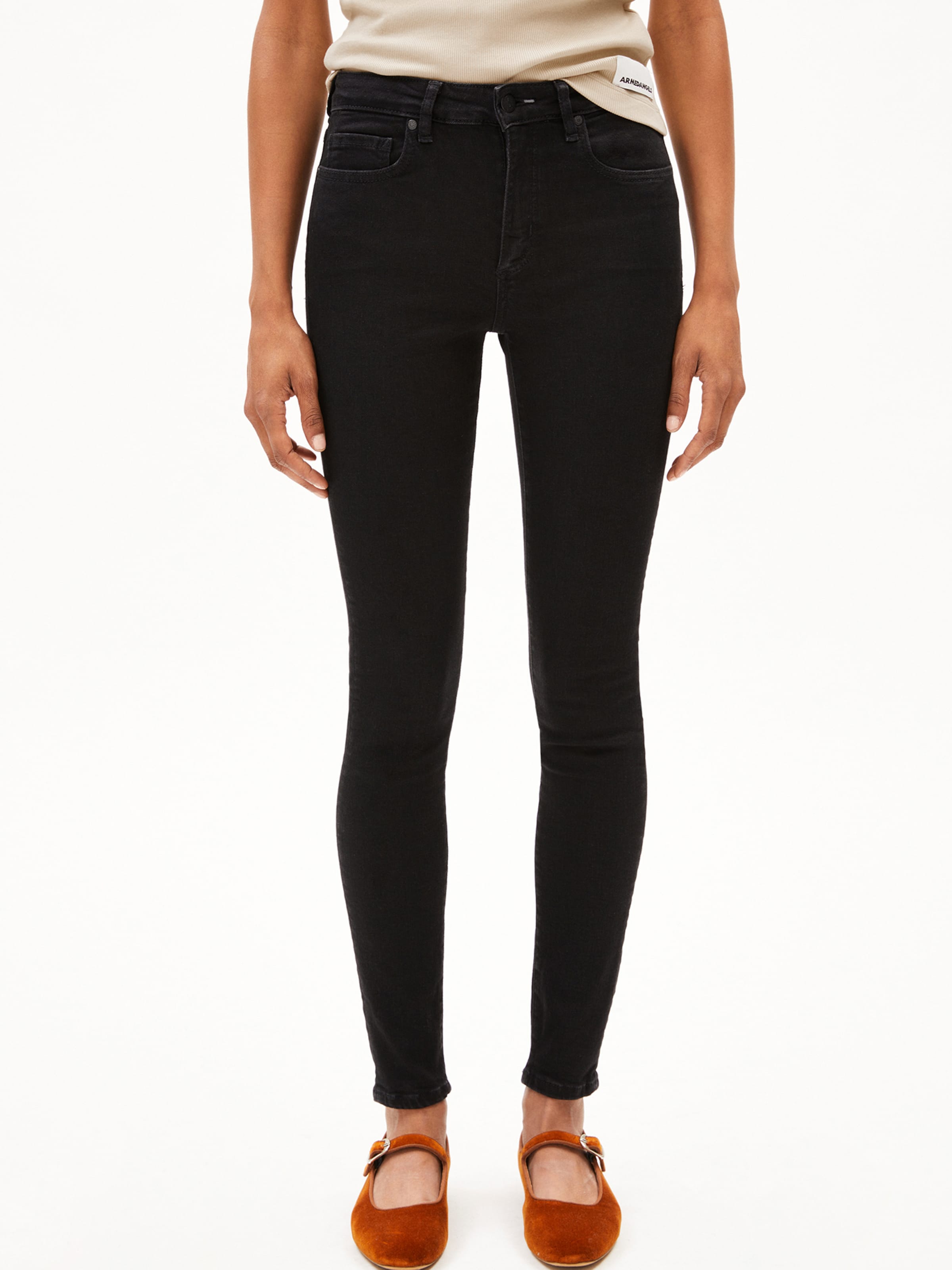 ARMEDANGELS Skinny Jeans 'Tilla' in Black: front