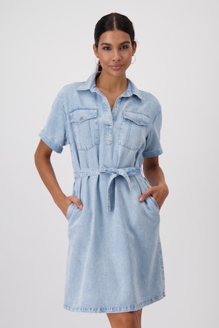 monari - Vestido en azul: frente