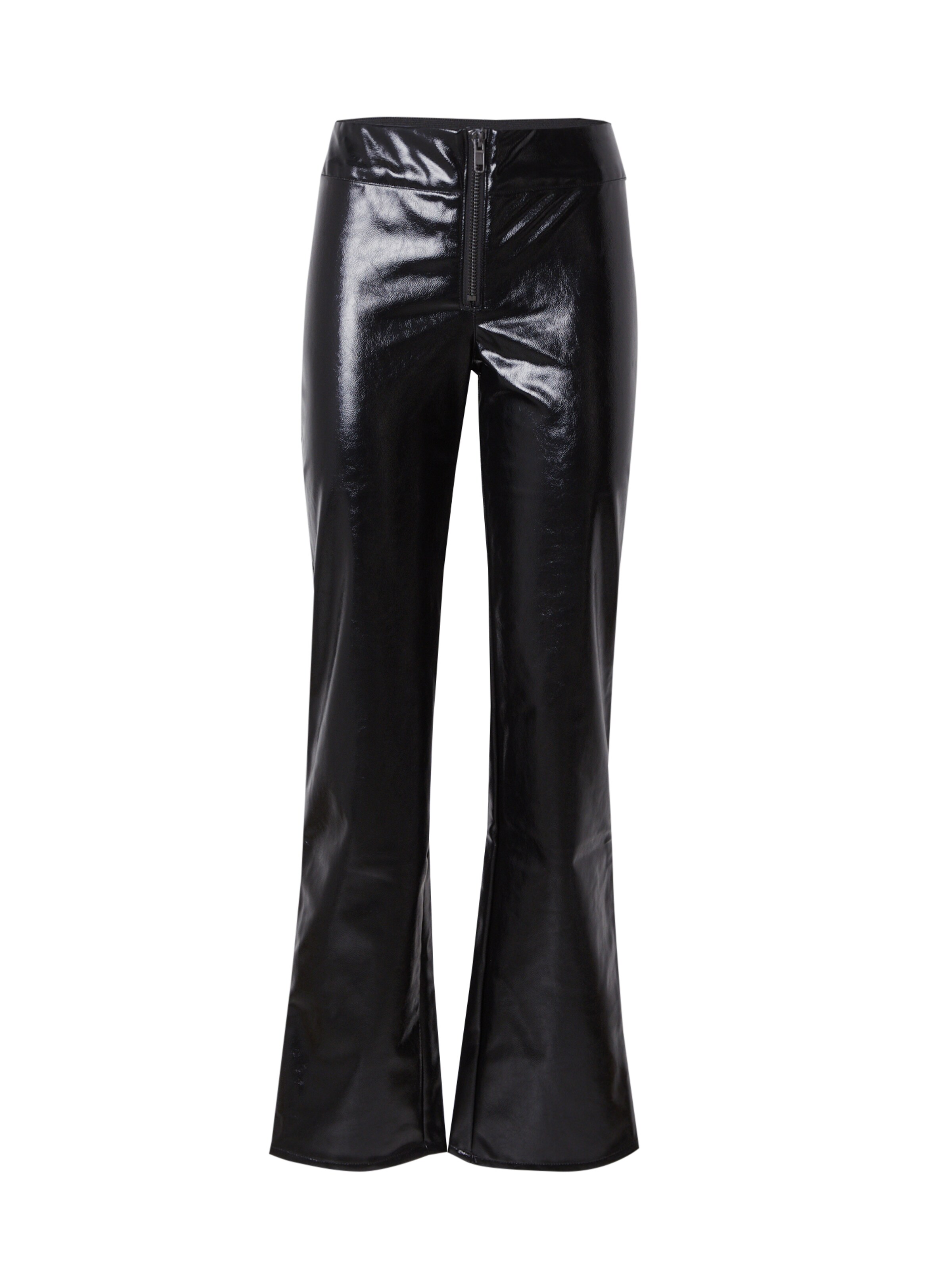 Bootcut Pantalon Monki en noir : devant