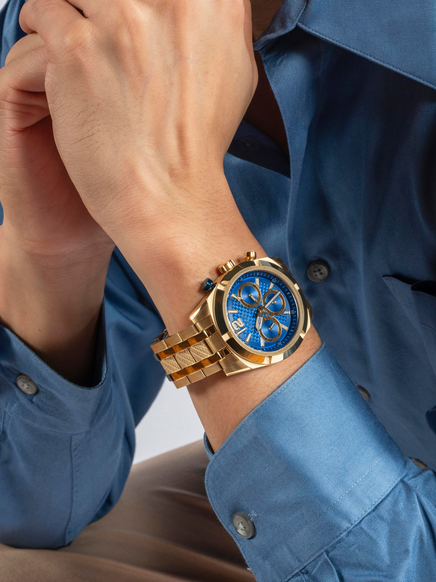 Xmiral Orologio Uomo Cronografo Al Quarzo - Orologio Sportivo In Acciaio Con Cassa 40mm E Quadrante Analogico