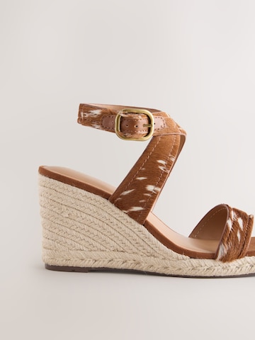 Next Sandali s paščki 'Forever Comfort' | rjava barva