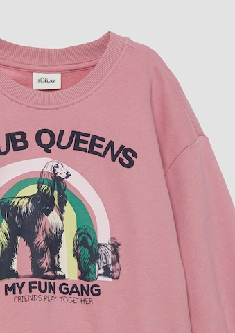 Sweat-shirt s.Oliver en rose