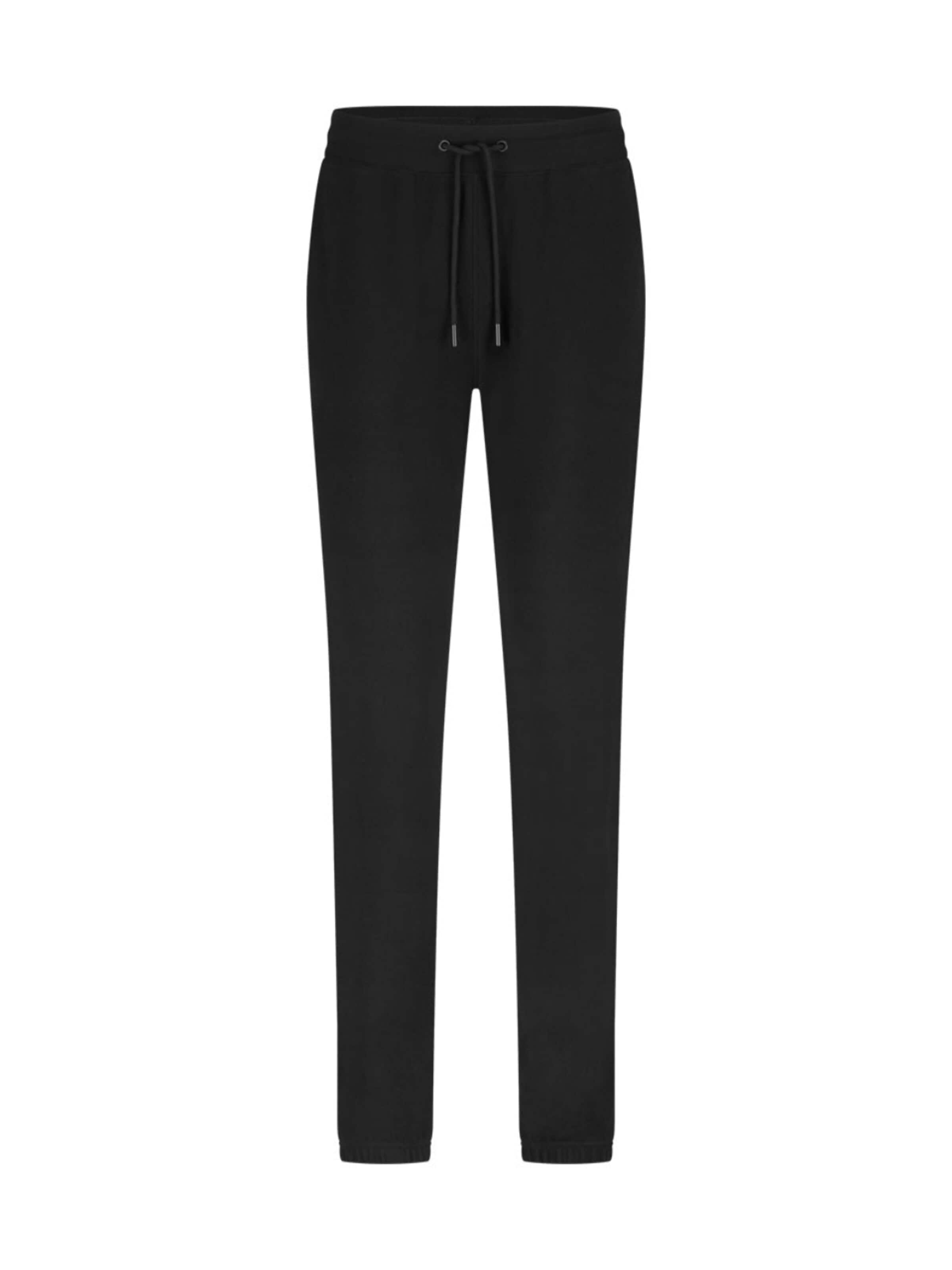 Bamboo basics Regular Trachtenhose 'Lounge broek Jade'‌‌‌‌‌‌‌‌‌‌ in Schwarz: Vorderseite