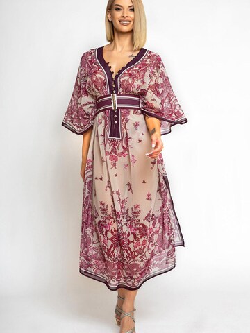 JIORO Beach Dress 'ASIA BORDEAUX' in Red