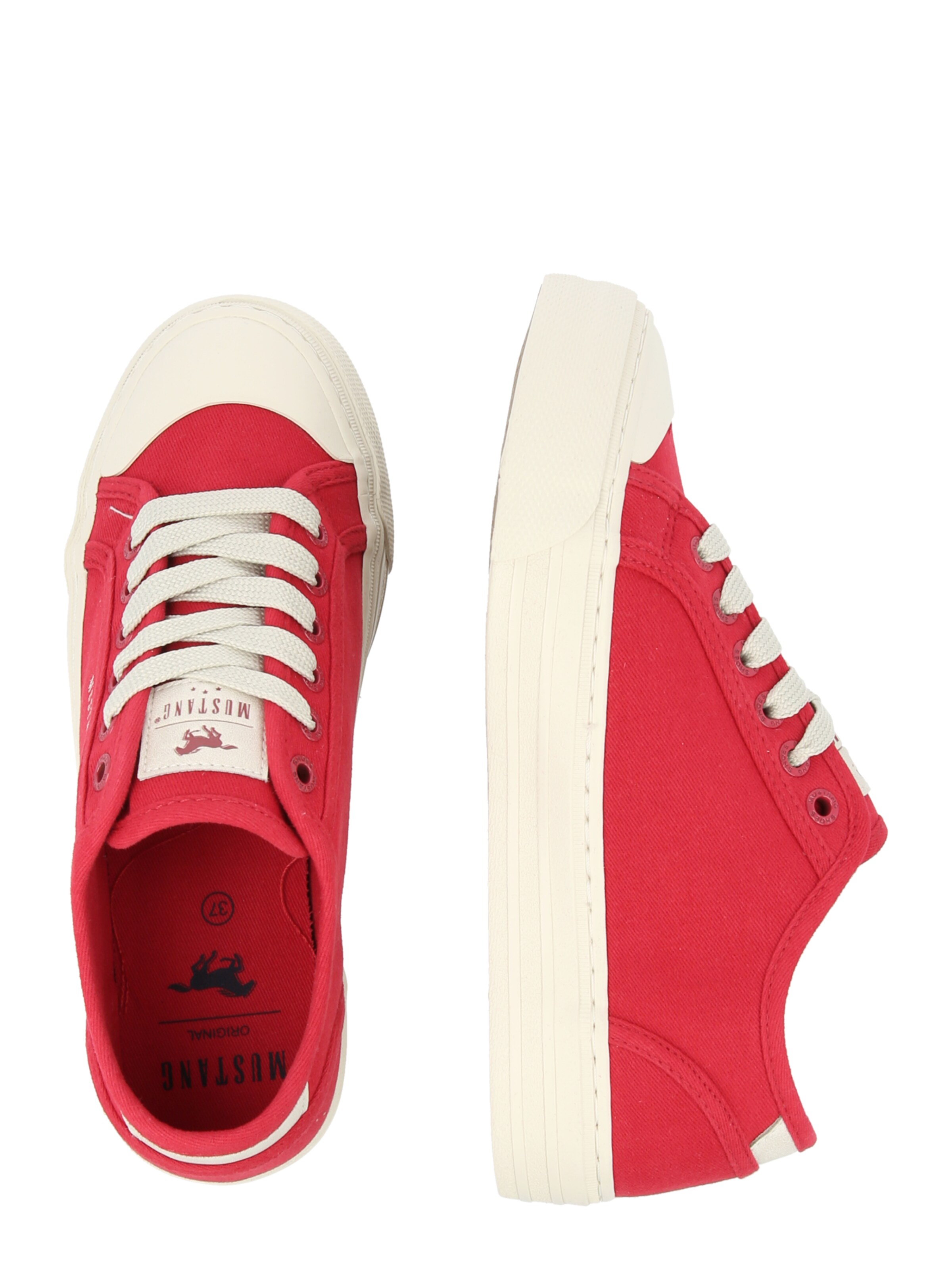 MUSTANG Nízke tenisky - Červená