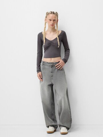 Bershka Shirt in Grijs