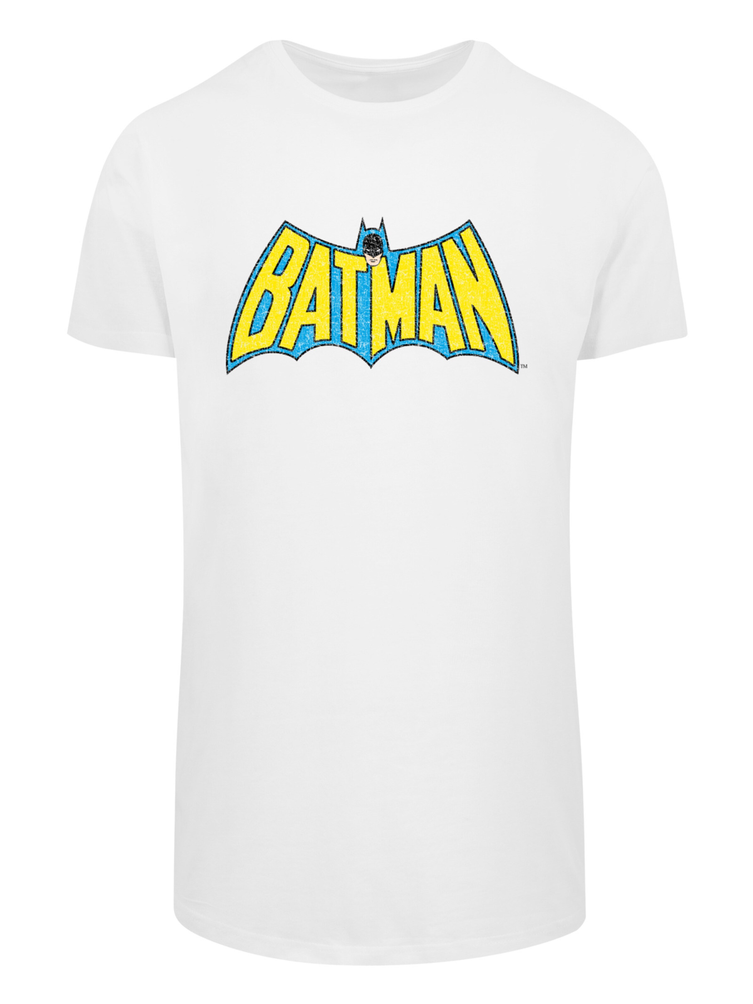 T-Shirt 'DC Comics Superhelden Batman' F4NT4STIC en blanc : devant