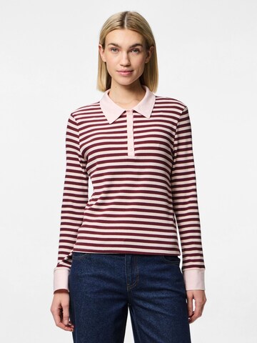 PIECES Shirt 'PCDonna' in Red: front