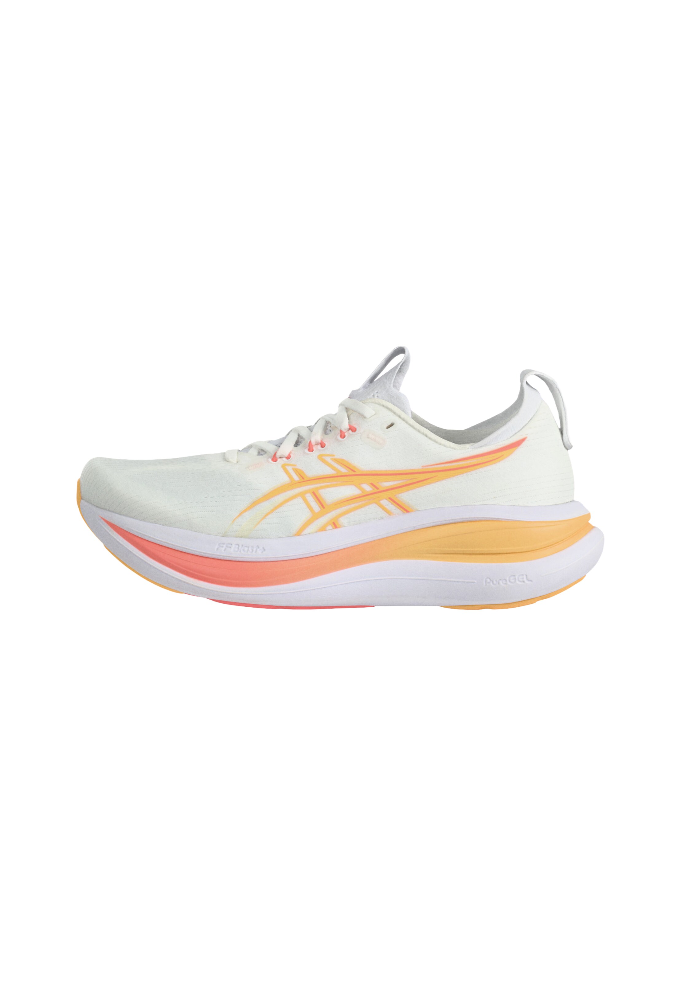 ASICS Loopschoen 'GEL-NIMBUS 28' in Beige: voorkant