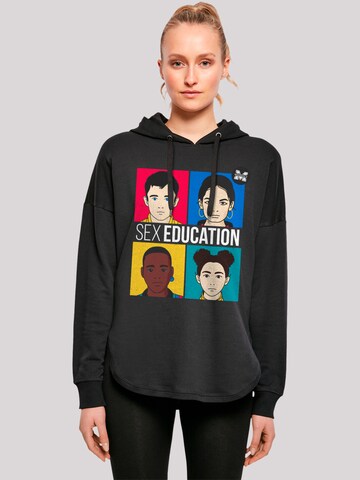 Sweat-shirt 'Sex Education Teen Illustrated Netflix TV Series' F4NT4STIC en noir : devant